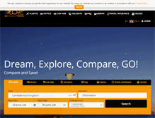 Tablet Screenshot of gosearchtravel.com